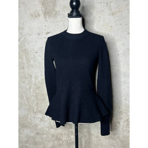 Veronica Beard 100% Cashmere Peplum Sweater Sz. Small